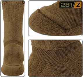 img 1 attached to 👢 Breathable Coyote Brown Army Uniform Boot Socks - Ideal for Demi Season