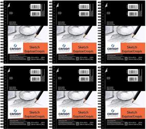 img 1 attached to Canson Universal Sketch Paper Pad 6-Pack - 5.5 x 8.5-100 Sheets Each: Perfect Sketching Pad Bundle for Artists