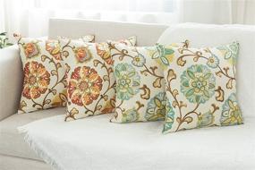 img 1 attached to Simpledecor Pillow Decorative Jacquard Pattern