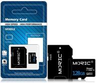 💾 high-speed 128gb micro sd card with adapter for nintendo switch, android smartphone, tablet, digital camera, and drone - class 10 memory card logo