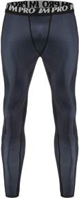 img 3 attached to Coolmax 3D Spiderman Leggings: Men's Compression Pants with 2 Pockets - Ultimate Style and Comfort