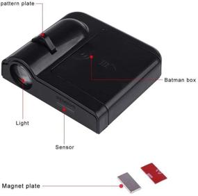 img 2 attached to 🚗 Enhance Your Mitsubishi's Welcome Experience with 2Pcs Wireless Universal Car Projection LED Projector Door Shadow Light