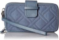 vera bradley smartphone wristlet microfiber women's handbags & wallets logo