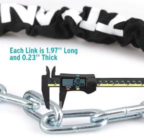 img 2 attached to 🔒 Titanker 3ft Bike Chain Lock: Ultimate Security Anti-Theft Lock for Bikes, Motorcycles, Doors, Gates, and more - 6mm Thick Chain x 3 Feet