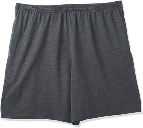 img 3 attached to Black Hanes Active Men's Clothing - Jersey Shorts with Pockets