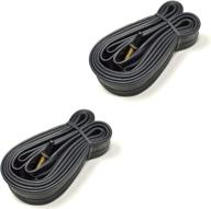 🚲 hqrp 2-pack 700c x 28/38c 28-inch x 1.1/1.125 / 1.2 /- 1.25 presta (french) valve bike bicycle tire inner tube logo