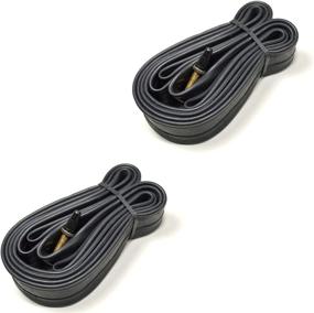 img 4 attached to 🚲 HQRP 2-Pack 700c x 28/38C 28-inch x 1.1/1.125 / 1.2 /- 1.25 Presta (French) Valve Bike Bicycle Tire Inner Tube