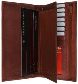 img 3 attached to Genuine Leather Men's Wallet Organizer with Checkbook - Wallets, Card Cases, Money Organizers