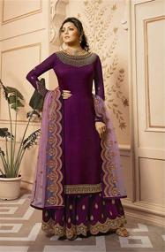 img 1 attached to Indo-Pakistani Georgette Sharara XXL Women's Clothing and Dresses