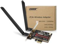 osgear 1200mbps pcie беспроводная wifi карта с bluetooth 4.0 - адаптер высокой скорости двухдиапазонной сети для windows 10 8 7 xp. логотип