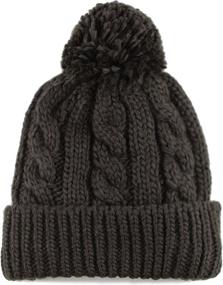 img 3 attached to 🧣 Warm Winter Oversized Chunky Pom Pom Fleece-Lined Knit Beanie from The Hat Depot