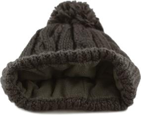 img 2 attached to 🧣 Warm Winter Oversized Chunky Pom Pom Fleece-Lined Knit Beanie from The Hat Depot