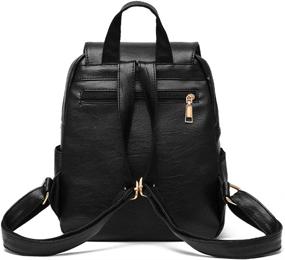 img 3 attached to LIFE Backpack Leather Rucksack Shoulder Women's Handbags & Wallets