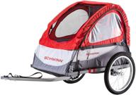 🚴 schwinn echo and trailblazer child bike trailer: single & double baby carrier, canopy, 16-20" wheels logo