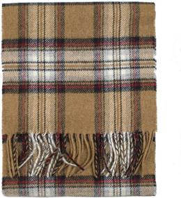 img 1 attached to 🧣 Scots Merino Tartan Stewart Men's Scarf Accessories in Prince