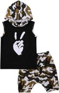 knnimorning tees sleeveless camouflage 12_months boys' clothing and clothing sets logo