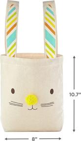 img 2 attached to 🐰 Крупная сумка Hallmark с ушами Пасхального кролика для пасхальных корзин, охоты на яйца, весенних дней рождения и многих других случаев