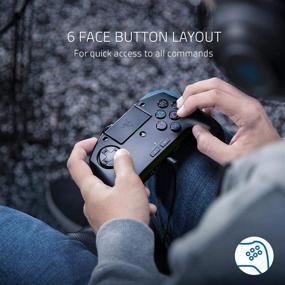 img 3 attached to Razer Raion Fightpad: PS4, PS5 Fighting Game Controller with 8-Way D-Pad, Mechanical Switch Front Buttons, Headset Jack - Black