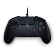 razer raion fightpad: ps4, ps5 fighting game controller with 8-way d-pad, mechanical switch front buttons, headset jack - black логотип