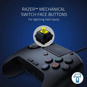 img 2 attached to Razer Raion Fightpad: PS4, PS5 Fighting Game Controller with 8-Way D-Pad, Mechanical Switch Front Buttons, Headset Jack - Black