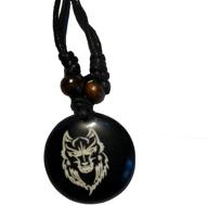 📿 askana fashion adorable medallion symbol mascot amulet pendant necklace sets on adjustable cotton cord logo