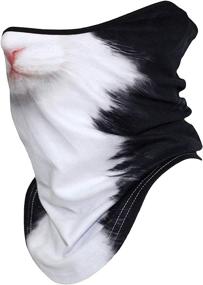 img 3 attached to 🐾 3D Animal Neck Gaiter Balaclava: Ultimate Protection for Motorcycle, Cycling, Hiking & Ski | Anti-UV, Windproof Face Mask Scarf | Perfect for Halloween!