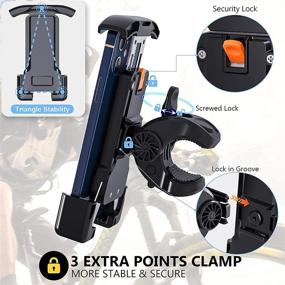 img 2 attached to 📱 Universal 360 Adjustable Motorcycle Phone Mount Holder for iPhone 12 11 xr Pro Max and All Phones - Bike and Bicycle Cell Phone Mount for Sport Road Bike Handlebar