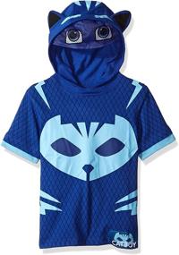 img 2 attached to PJ Masks Catboy Hoodie Mask Boys' Clothing : Active