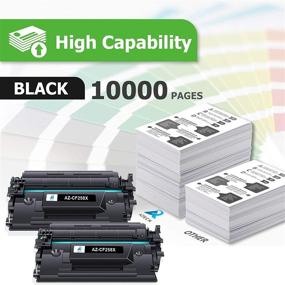 img 3 attached to 🖨️ High Yield Aztech Compatible Toner Cartridge Replacement for HP 58X/58A – Pro M404/MFP M428 Series (2-Pack, Black)