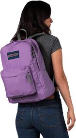 img 2 attached to 🎒 Stylish and Spacious: JanSport Superbreak Backpack in Vivid Lilac"