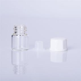 img 1 attached to Enslz Transparent Cosmetic Essential ContainerWhite