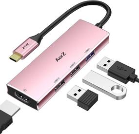 img 4 attached to USB C концентратор адаптер HDMI Компьютерные аксессуары и периферийные устройства