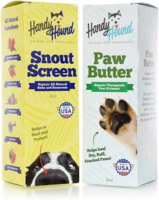 img 4 attached to 🐾 Organic Paw and Nose Care Bundle: Handy Hound Set with Paw Butter, SnoutScreen, All-Natural Butters, Wax, and Balm for Dogs' Nose and Paws, Enhanced with Natural Dog Sunscreen - Includes Charming Dog Themed Gift Bag