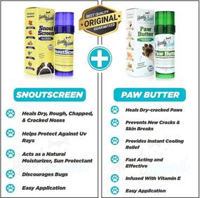 img 3 attached to 🐾 Organic Paw and Nose Care Bundle: Handy Hound Set with Paw Butter, SnoutScreen, All-Natural Butters, Wax, and Balm for Dogs' Nose and Paws, Enhanced with Natural Dog Sunscreen - Includes Charming Dog Themed Gift Bag