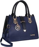 stylish leather crossbody shoulder handbags & wallets for women - a fashionable collection of satchels logo