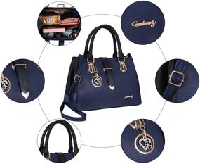 img 1 attached to Stylish Leather Crossbody Shoulder Handbags & Wallets for Women - A Fashionable Collection of Satchels