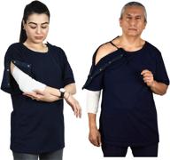 👕 surgery shirt with convenient right shoulder access for men - innovative men's clothing solution logo