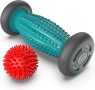 👣 plantar fasciitis foot massager roller and ball set - ultimate relief for heel spurs and foot arch pain - acupressure reflexology tool for deep relaxation and stress relief - trigger point healing with spiky ball logo