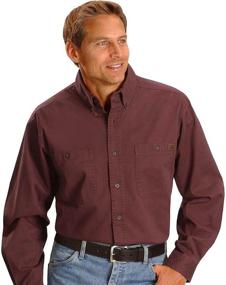 img 1 attached to Wrangler Logger Shirt X Large Regular Men's Clothing and Shirts