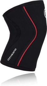 img 3 attached to 🏋️ Rehband RX LINE Speed Protection Knee Support - Black/Red 105436 for Enhanced Performance