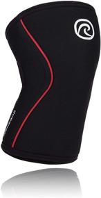 img 4 attached to 🏋️ Rehband RX LINE Speed Protection Knee Support - Black/Red 105436 for Enhanced Performance