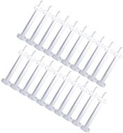 💎 piercingj 20pcs lot 16g clear white flexible bioplast lip labret retainer 3/8" bar piercing for lip, nose, and ear logo