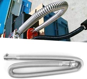 img 3 attached to 🚗 Stainless Steel Parking Air Heater Exhaust Pipe with Diesel/Gas Vent Hose - 2.5cm/1in Inner Diameter (120cm)