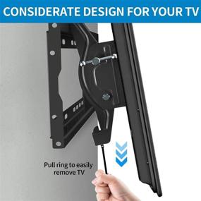img 1 attached to 📺 JUSTSTONE Tilt TV Wall Mount Bracket for 40-90 Inch LED, Plasma, and Curved TVs - VESA 800x400mm, 165 lb Loading Capacity.