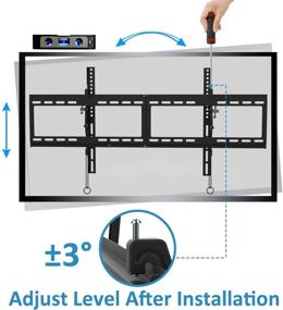 img 2 attached to 📺 JUSTSTONE Tilt TV Wall Mount Bracket for 40-90 Inch LED, Plasma, and Curved TVs - VESA 800x400mm, 165 lb Loading Capacity.