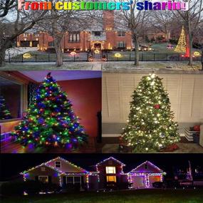 img 3 attached to 🎄 72ft 200LED Color Changing Linkable LED Christmas Tree Lights - 8 Mode Multi Color String Light, DC24V Safe Adapter Decorative Light with Timer & Remote Control - Ideal for Halloween Wedding Xmas Party Fairy Light