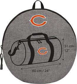 img 2 attached to 🏈 NFL Wingman Duffel Bag: Officially Licensed, Gray, 24" x 12" x 12" - Champion Your Team in Style!