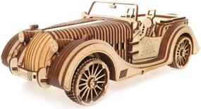 img 4 attached to 🏎️ UGears Plywood Roadster VM 01 Collectible: A Vision of Engineering Brilliance"