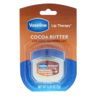 💋 pack of 3 vaseline lip therapy cocoa butter, 0.25 oz logo