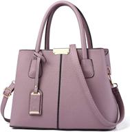 covelin top handle handbag durable leather women's handbags & wallets logo